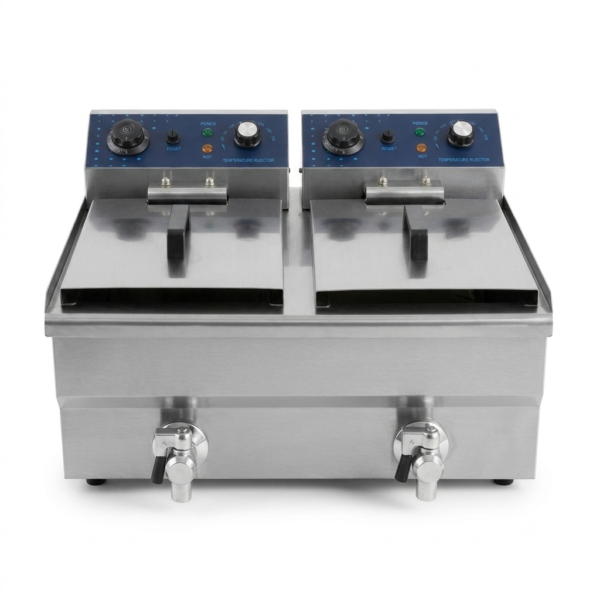 Premium Double-Basket Electric Fryer