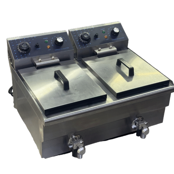 Premium Double-Basket Electric Fryer