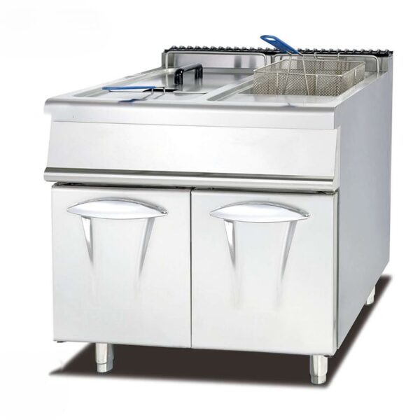 Gas Tank Fryer (2-Basket) with Cabinet