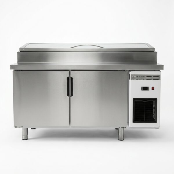 Sandwich Prep Table with 2 door undercounter chiller
